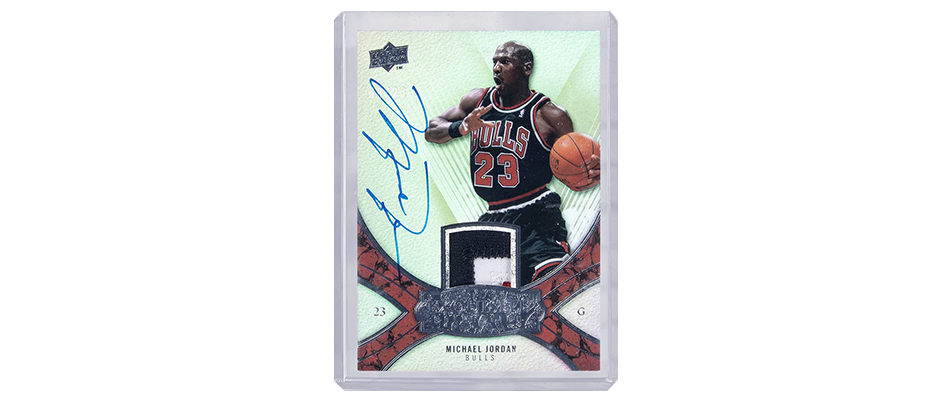 michael-jordan-basketball-card-in-a-toploader-for-protection A Michael Jordan autographed basketball card protected in a top loader