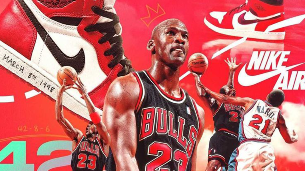 Michael Jordan basketball cards GOAT banner