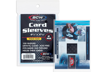 BCW-card-sleeves-100-pack-for-thick-cards A 100 pack of BCW Card Sleeves for thick cards
