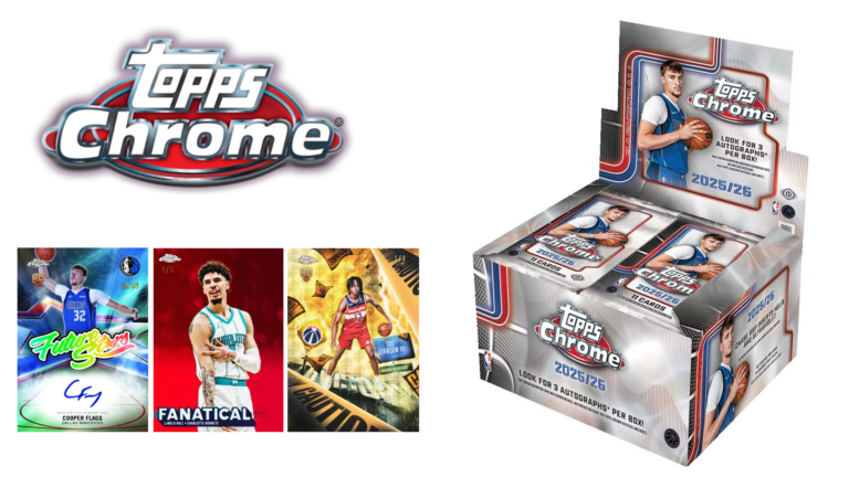 2025-26 Topps Chrome basketball checklist banner