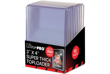 ultra-pro-toploader-260pt-pack A pack of Ultra Pro Toploaders 260pt