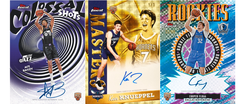 2025-26 Topps Finest Basketball Checklist autographs